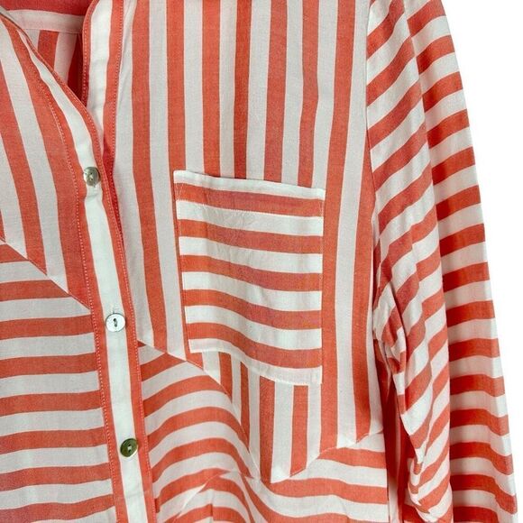 Chico's Splice Striped Tunic Top Chicos 2 US size 12 - Picture 6 of 9